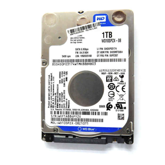 WD Blue 1TB 2.5" SATA Laptop HDD | DGTEC Store Tunisie