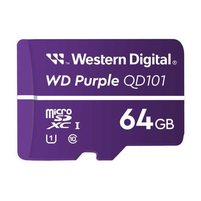 WD Purple 64Go SC QD101 microSD WD Purple 64Go SC QD101 microSD